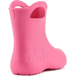 Ladeheid Eva Kinder Gummistiefel für Jungen Mädchen Regenschuhe Bequeme und wasserdichte Regenstiefel Kinder LA-CA-01 (rosa, 34/35 EU