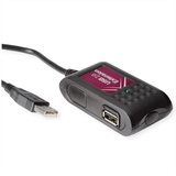 Value USB 2.0 Verlängerung, 2fach, schwarz, 5 m