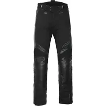 BÜSE Novaro wasserdichte Motorrad Leder-/Textilhose, schwarz, Short 30