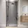 Badplaats Rizani Walk-In-Dusche 70 x 200 cm Schwarz getönt