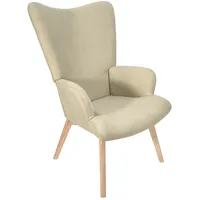Svita Ohrensessel OLAV Polyester 64 x 96 x 70 cm Beige