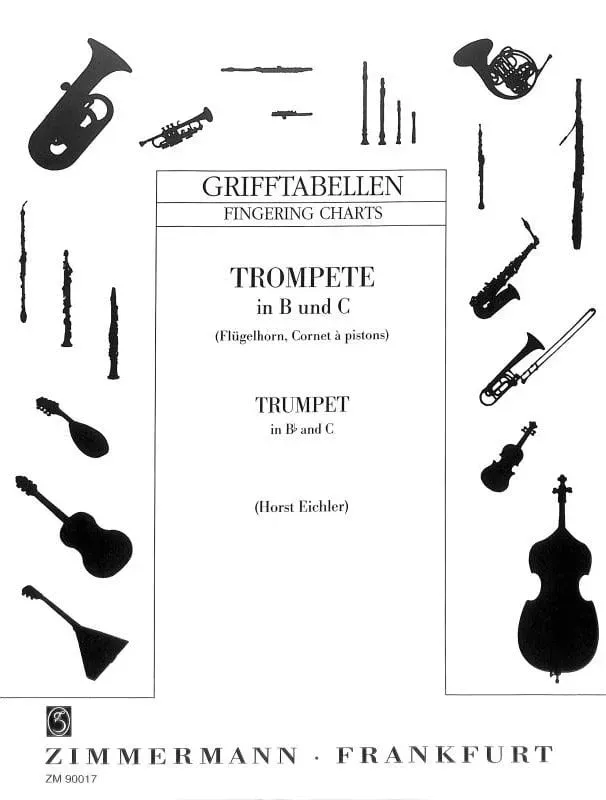 Grifftabelle für Trompete in B und C von Horst Eichler