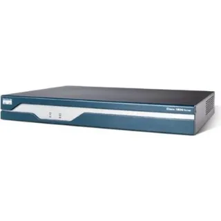 Cisco 1841, 10,100 Mbit/s, 10/100Base-T(X), Ethernet (RJ-45), 128-bit AES,192-bit AES,256-bit AES,3DES,DES, IOS, Schwarz, Blau, Edelstahl - Schwarz/Blau/Silber