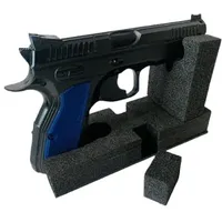 Kurzwaffenhalter passend für Fast alle Waffen Erweiterbar Waffenschrank/Pistolen Halter Revolver Airsoft Schaumstoff-Waffenhalter für Kurzwaffen – Sicher & Praktisch für Tresor oder Waffenschrank