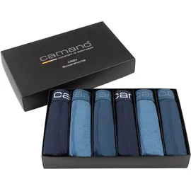CAMANO Boxershorts comfort blau S 6er Pack