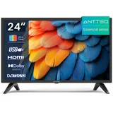 Antteq Essential Series TV 24 Zoll (60 cm) LED Fernseher,Dolby Audio,Triple Tuner DVB-C / T2 / S2,CI+,Hotelmodus,2024