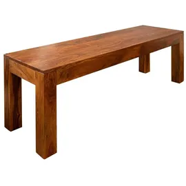 Massivmoebel24 Bank Akazie 140x40x45 honig lackiert Oxford 0014
