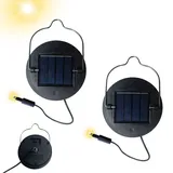 Solarleuchten Ersatzteile,2 Stück Solarleuchten Ersatz Top 8.5cm,Solarlampen Ersatz,Wasserdicht Solar Ersatzdeckel,Solarpanel Laterne Deckel,für Solarlampen Laterne Deckel Garten