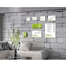 Signsystems® Türschild New Age Metall silber DIN A4, 1 St.