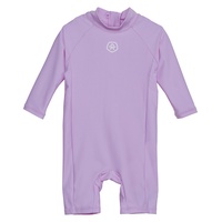 Color Kids - Langarm-Schwimmanzug Solid in Lavender mist, Gr.98,