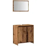 vidaXL Badmöbel-Set Altholz-Optik 2-tlg. Braun