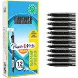 Paper Mate Kugelschreiber Basic Schwarz 1,0 mm 12 St.