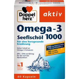 Doppelherz Aktiv Omega-3 Seefischöl 1000 Kapseln 80 St.