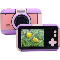 Kinderkamera-Spielzeug, 32MP 1080P Video-Digitalkamera für Kinder mit 2,4-Zoll-IPS-Bildschirm, stoßfeste Anti-Drop-Kleinkindkamera für Mädchen und Jungen, Geschenke für (Purple)