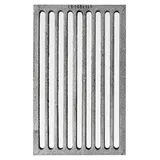 Kaminrost aus Gusseisen 26x16 cm - Ascherost für Kaminofen - Feuerrost - Robustes Gusseisen Gitter - mit Rippen - Rechteckiger Kaminofen Rost