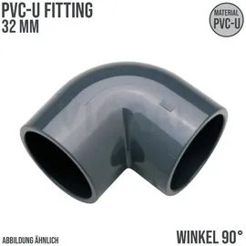 Mega Construx Winkel 90° PVC-U Fitting 32 mm