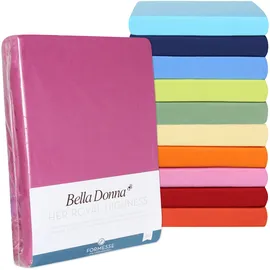 Bella Donna Jersey 90 x 190 - 100 x 220 cm trüffel
