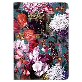 Cedon Heft A6 Blumenbouquet petrol