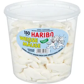 HARIBO WEISSE MÄUSE 1050,0 g, 150 St.