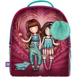 Santoro 1040GJ11 Gorjuss Fairground Mini-Rucksack Feuerwerk, 20 x 22 x 10 cm, blau