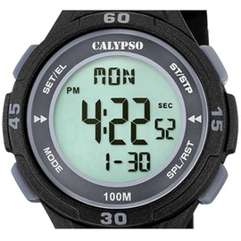 Calypso Digital Teenager Armbanduhr K5830/6 - Schwarz/Grau