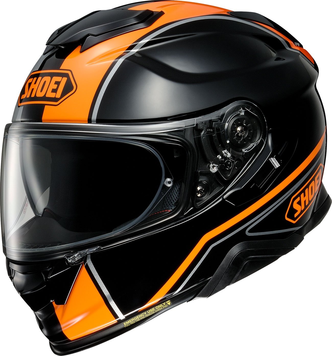 Shoei GT-Air II Panorama, casque intégral - Noir/Orange - S