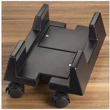 SO-Tech Computerständer PC Ständer Rollbar Verstellbar Schwarz