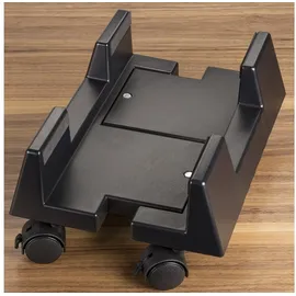 SO-Tech Computerständer PC Ständer Rollbar Verstellbar Schwarz