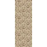 Queence Vinyltapete Owen, glatt, bedruckt, Fellimitat, Reptilienprägung, tropisch, animal print, Motiv, 90x250cm, selbstklebend, kinderleichte Anbringung, Sticker braun