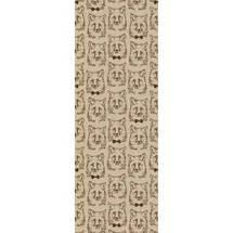 Queence Vinyltapete Owen, glatt, bedruckt, Fellimitat, Reptilienprägung, tropisch, animal print, Motiv, 90x250cm, selbstklebend, kinderleichte Anbringung, Sticker braun