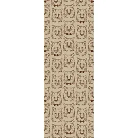 Queence Vinyltapete Owen, glatt, bedruckt, Fellimitat, Reptilienprägung, tropisch, animal print, Motiv, 90x250cm, selbstklebend, kinderleichte Anbringung, Sticker braun
