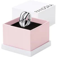 Pandora Essence Organisch Geformte Stacking-Ringe aus Sterling Silber, 52/16,6