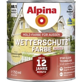 Alpina Wetterschutzfarbe deckend 0,75 L schwedengelb