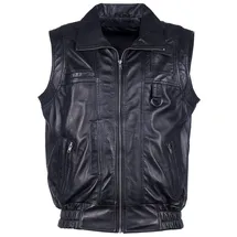 JCC Lederweste BigVest2 in schwarz | Gr.: 50