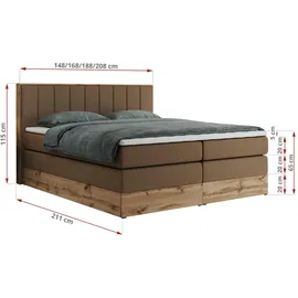 MKS Bellissimo King 160 x 200 cm H4 Braun