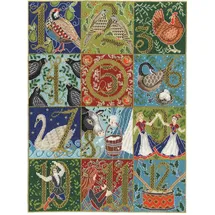 Bothy Threads Kreuzstich-Set 12 Tage Weihnachten, 31x42cm, XX12, Zählmuster