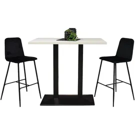 58 aufm Kessel Tresentisch 70 x 106 x 120 cm Schwarz/Weiß
