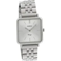 Oozoo Damen Uhr C9950 Analog Quarzuhr Armband silber Vintage D2UOC9950 - Silber