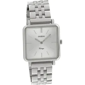 Oozoo Damen Uhr C9950 Analog Quarzuhr Armband silber Vintage D2UOC9950 - Silber