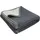 framsohn frottier Bio Flanell Doubleface Wohndecke 150 x 200 cm Grau