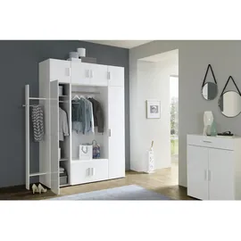 WIMEX Malta Drehtürenschrank 30 x 185 x 40 cm weiß