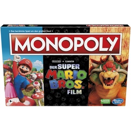 Hasbro Gaming Monopoly Super Mario Bros. Film Edition, Brettspiel für Kinder, enthält Bowser Spielfigur