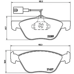 BREMBO Bremsensatz-Vorn und hinten Bremsensatz, Scheibenbremse vorne rechts links innenbelüftet 284mm für ALFA ROMEO PEUGEOT FIAT CITROËN LANCIA ABART