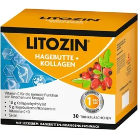 Queisser Litozin Hagebutte + Kollagen Trinkfläschchen 30 St.