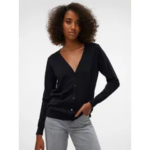 Vero Moda VMSILJE LS V-Neck Cardigan Schwarz S
