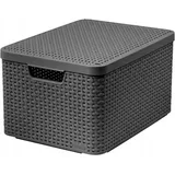 Curver Aufbewahrungskorb Curver Style L 44,5 x 0,0 x 0,0 cm grau