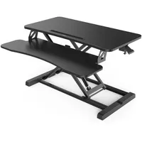 Hama Höhenverstellbarer Schreibtischaufsatz 80 x 40 cm Schwarz