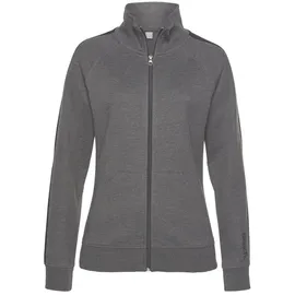 bench. loungewear Sweatjacke Damen anthrazit-meliert-schwarz Gr.40/42