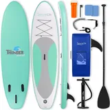 SereneLife SUP Board Set Aufblasbar 300 x 76 x 15 cm grün