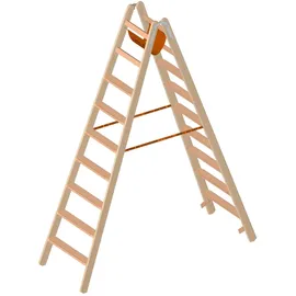 Layher Holzstehleiter 2 x 9 Stufen (1020.009)